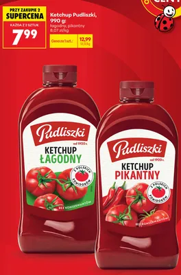 Ketchup pikantny Pudliszki promocja w Biedronka