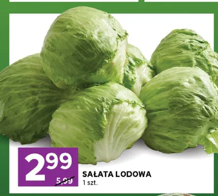 Sałata lodowa promocja w Stokrotka