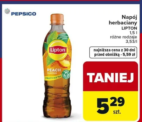 Napój herbaciany różne rodzaje promocja w Carrefour Market