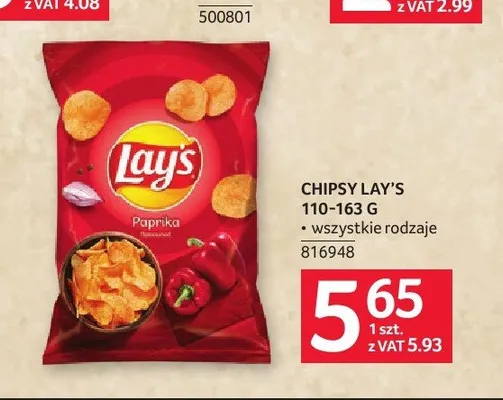 Chipsy Lay's promocja w Selgros