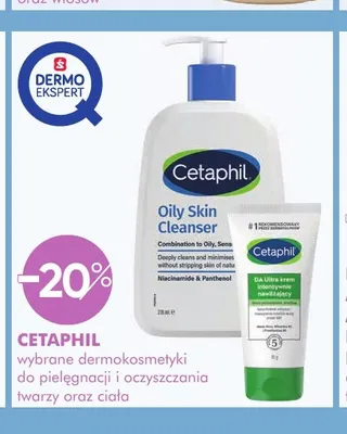 Wybrane dermokosmetyki do pielęgnacji i oczyszczania twarzy oraz ciała Cetaphil promocja w Super-Pharm