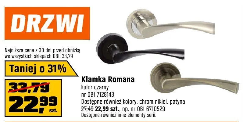 Klamka Romana promocja w OBI