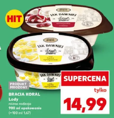 Lody różne rodzaje promocja w Kaufland