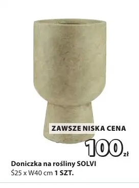 Doniczka na rośliny Solvi promocja w Jysk