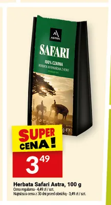 Herbata czarna Astra Safari promocja w Twój Market