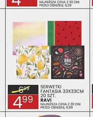 Serwetki Ravi Fantasia promocja w Wafelek