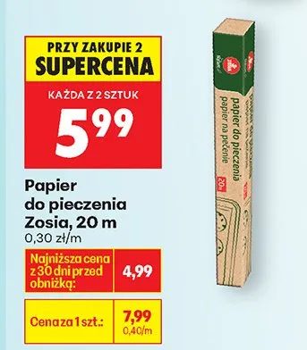 Papier do pieczenia promocja w Biedronka