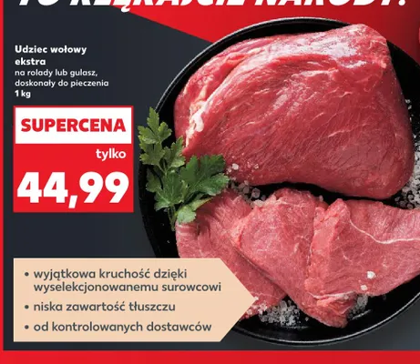 Udziec wołowy ekstra promocja w Kaufland
