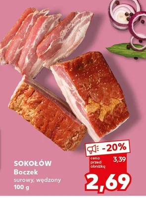 Boczek surowy, wędzony promocja w Kaufland