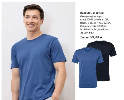 Koszulki Tchibo 2-pak promocja w Tchibo