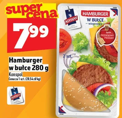 Hamburger w bułce promocja w TOPAZ