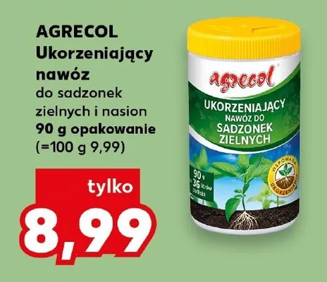 Ukorzeniający nawóz do sadzonek zielonych i nasion Agrecol promocja w Kaufland