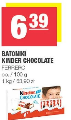 Batoniki Kinder Chocolate promocja w SPAR