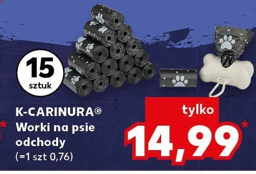 Worki na psie odchody Activ pet promocja w Kaufland
