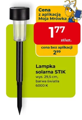 Lampka solarna Stik promocja w PSB Mrówka