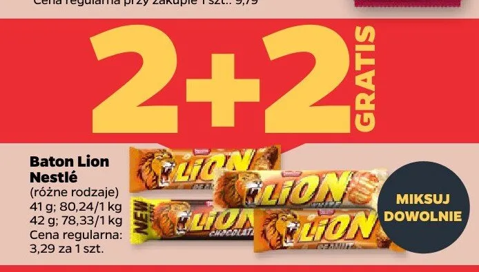 Baton Lion White promocja w Netto