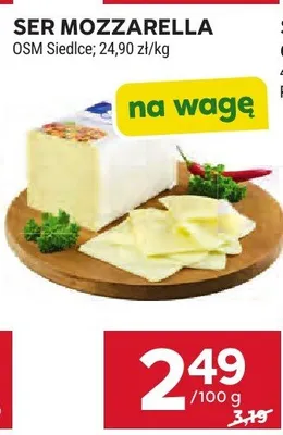 Ser Mozzarella OSM Siedlce promocja w Stokrotka