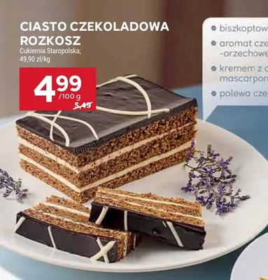 Ciasto czekoladowa rozkosz promocja w Stokrotka