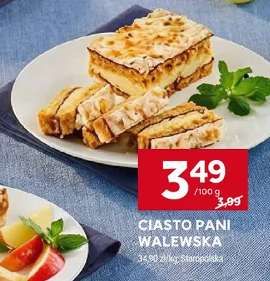 Ciasto pani walewska promocja w Stokrotka