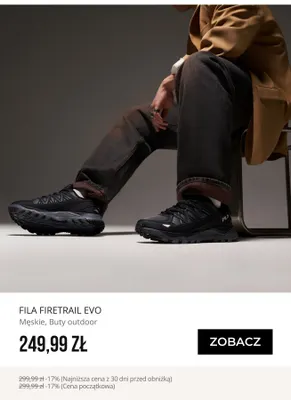 Buty outdoor męskie Fila Firetrail Evo promocja w Sizeer