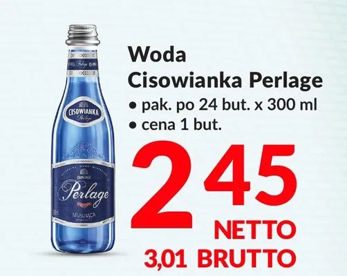 Woda musująca Cisowianka Perlage 24-pak 300 ml promocja w Makro