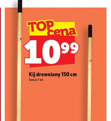 Kij drewniany 150 cm promocja w TOPAZ
