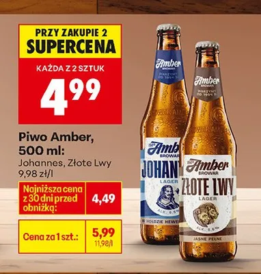Piwo Złote Lwy promocja w Biedronka