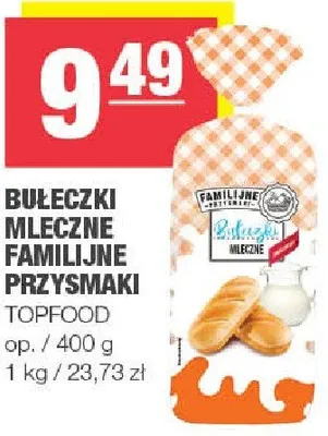 Bułeczki mleczne familijne Przysmaki Topfood promocja w SPAR