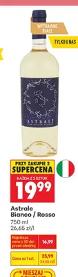 Wino Astrale Bianco / Rosso białe wytrawne promocja w Biedronka