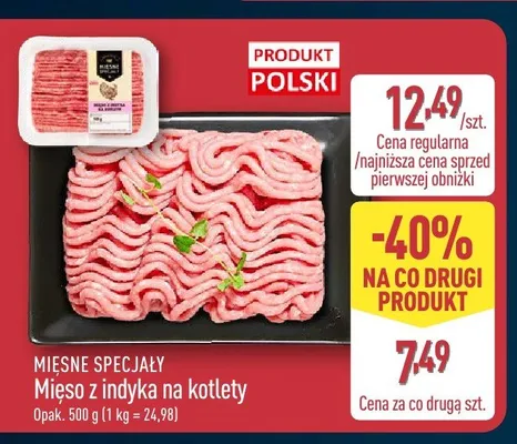 Mięso z indyka na kotlety Mięsne Specjały promocja w Aldi