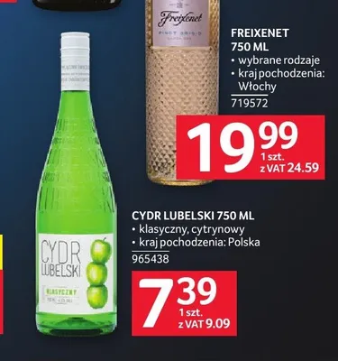 Cydr Lubelski klasyczny promocja w Selgros