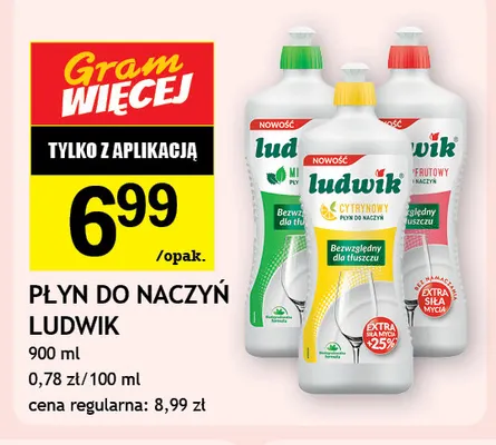 Płyn do naczyń Ludwik cytrynowy promocja w Gram Market