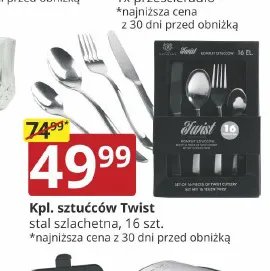 Komplet sztućców Twist 16 elementów promocja w Prymus AGD
