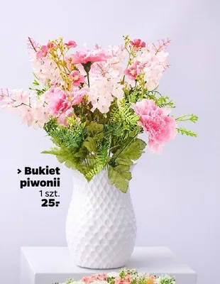 Bukiet piwonii promocja w Netto