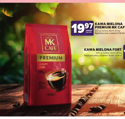 Kawa mielona Premium MK Café promocja w Stokrotka