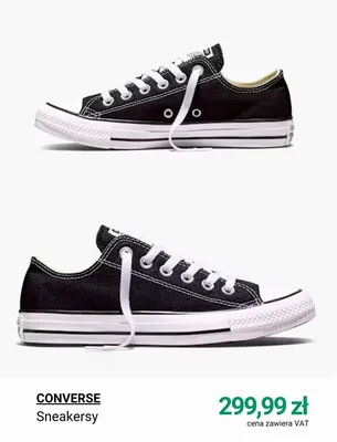Sneakersy Converse promocja w Deichmann