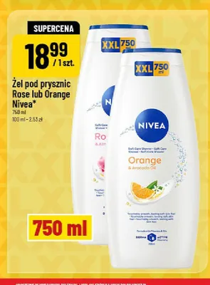 Żel pod prysznic Nivea Orange promocja w POLOmarket