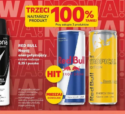 Napój energetyzujący Red Bull Tropical Edition promocja w Kaufland