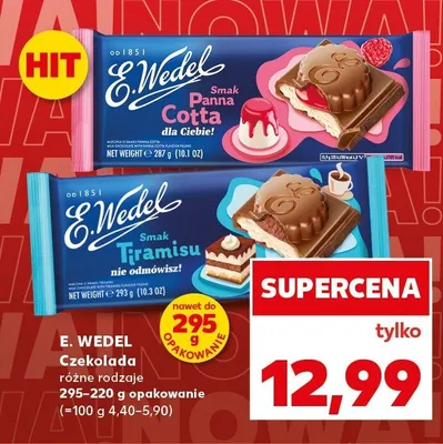 Czekolada E. Wedel Tiramisu promocja w Kaufland