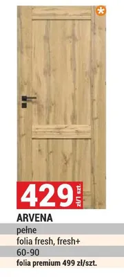Drzwi ARVENA pełne folia fresh fresh+ 60-90 promocja w Merkury Market