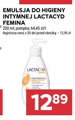 Emulsja do higieny intymnej Lactacyd Femina promocja w Stokrotka