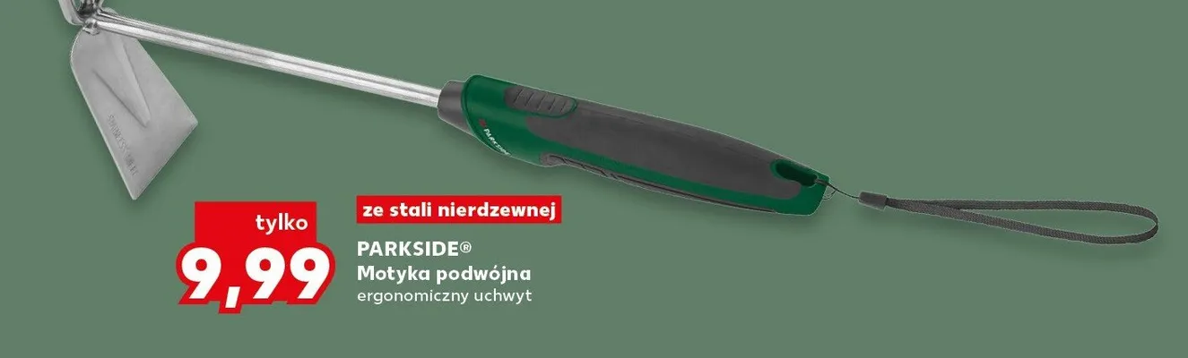 Motyka podwójna ergonomiczny uchwyt promocja w Kaufland
