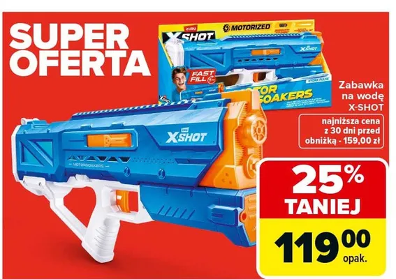 Zabawka na wodę X-Shot promocja w Carrefour