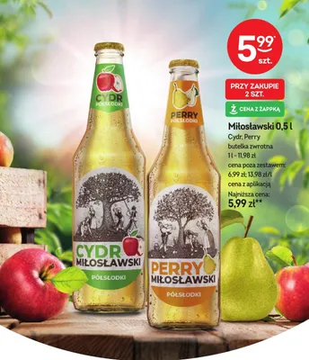 Cydr Miłosławski półsłodki promocja w Żabka