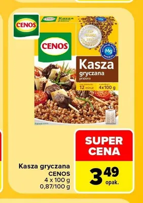 Kasza gryczana Cenos 4-pak promocja w Carrefour Market