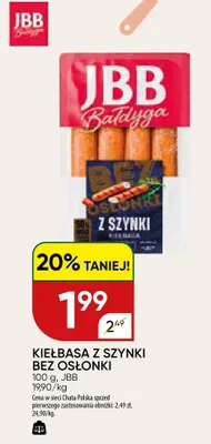 Kiełbasa z szynki bez osłonki JBB Bałdyga promocja w Chata Polska