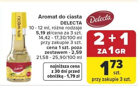 Aromat do ciasta promocja w Carrefour Market