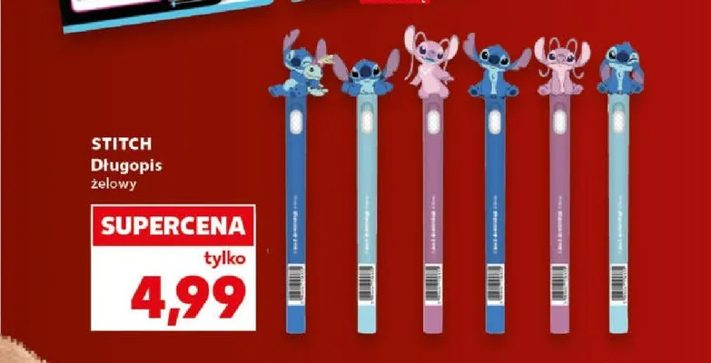 Długopis żelowy Stitch promocja w Kaufland