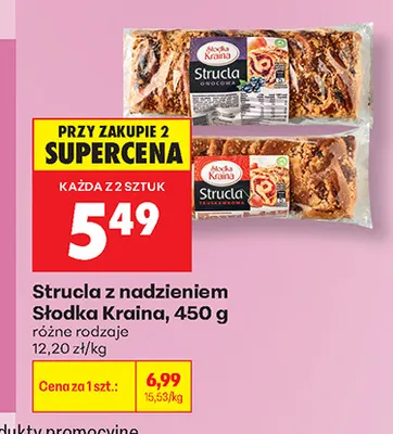 Strucla z nadzieniem Słodka Kraina promocja w Biedronka