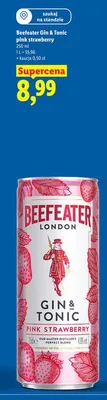 Drink Beefeater Gin & Tonic pink strawberry promocja w Lidl